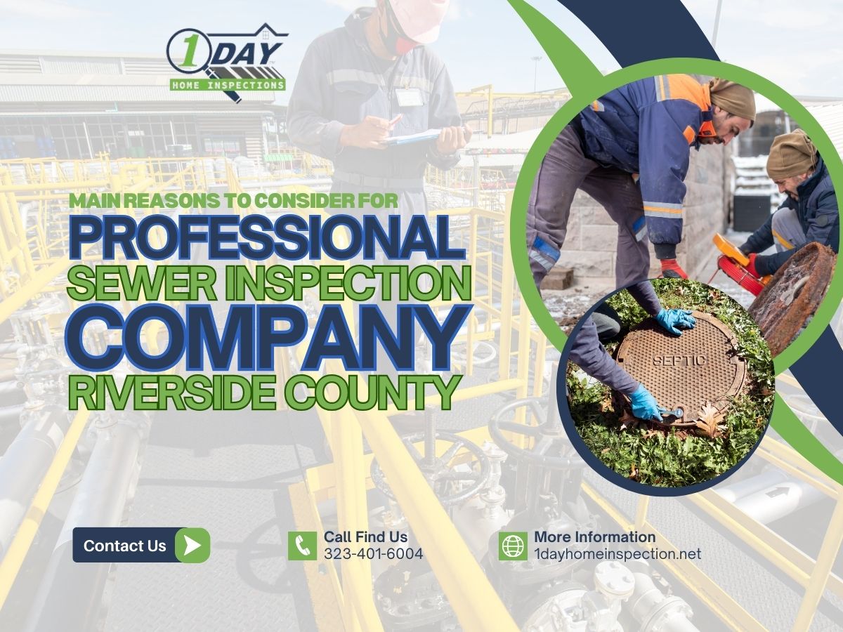 Main Reasons to Consider For Professional Sewer Inspection Company Riverside County?